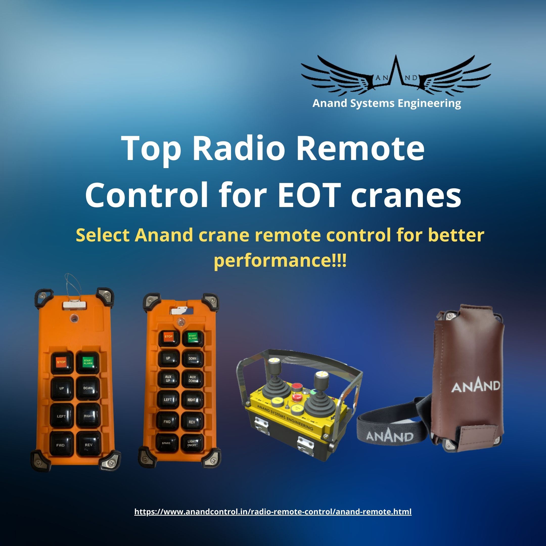 Why choose radio remote control for the industrial crane- Anand Systems Engineering Private Limited