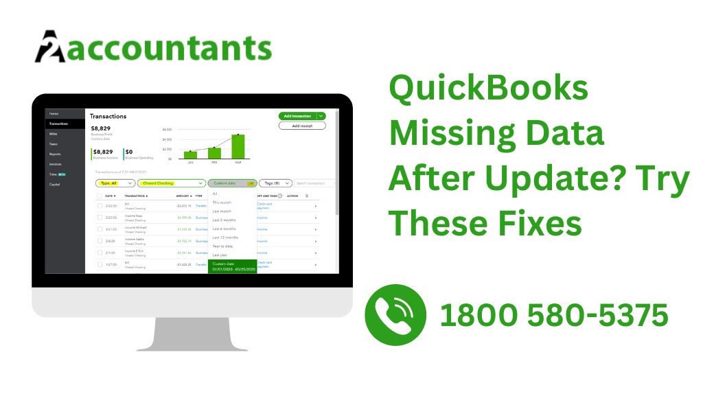 QuickBooks Missing Data After Update? Try These Fixes