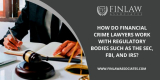 How do Financial Crime Lawyers Work with Regulatory Bodies such as the SEC, FBI, and IRS?